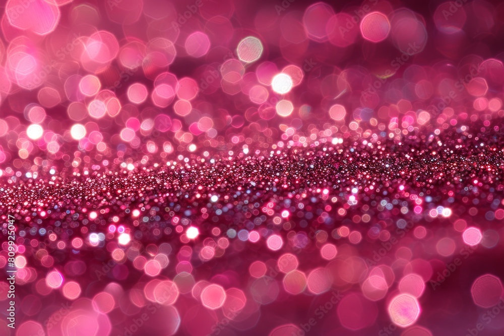 Poster this image highlights soft pink bokeh lights creating a dreamy and romantic effect on a diffuse back