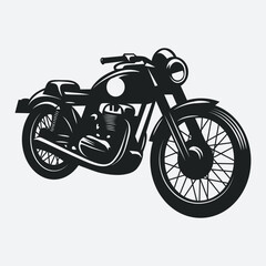 Vector Motorcycle black vector motorbike illustration symbol graphic