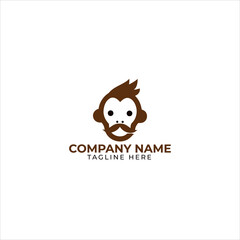 monkey gorilla ape logo image vector
