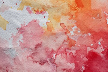 Watercolor painting on white paper, watercolor paper texture background, Watercolor  pattern, Ai generated