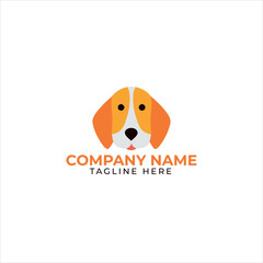 Dog logo design template vector illustration
