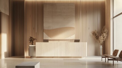 Elegant modern kitchen interior, perfect for home design and real estate marketing