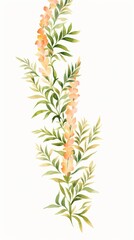 Obraz premium A beautiful watercolor painting of a floral pattern