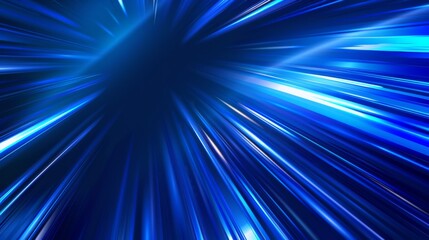 abstract  blue  background with motion blur and speed motion lines