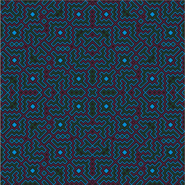 Mega Carpet Shipibo-Conibo for Embroidery Needlework