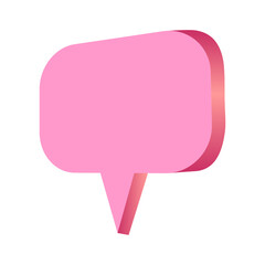 pink bubble chat 3d
