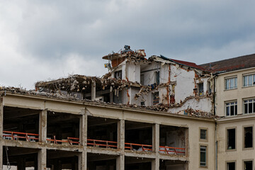 demolition of a house