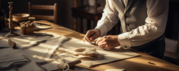 Artisan Tailor in the Crafting Process
