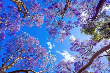 Springtime in Grafton: Captivating Jacaranda Trees in Full Blossom at Jacaranda Festival, NSW