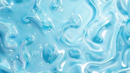 Elegant flow of liquid texture: beauty and hydration theme