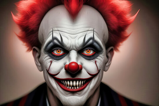 Retrato de un Payaso Diab&oacute;lico, Malo y Horripilante