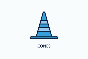 Cones Vector Icon Or Logo Illustration