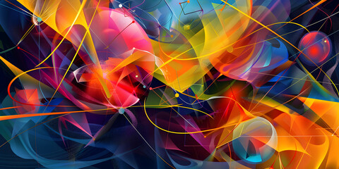  A Colorful Explosion of Abstract Wave Artistry