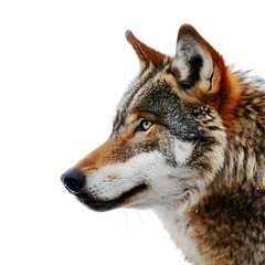 Obraz premium gray wolf , isolated on transparent background