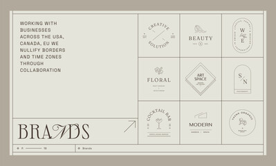 Business proposal template. Customizable layout design templates. Brand strategy design.