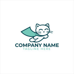 creative logo design concept Dog and Cat vector template
