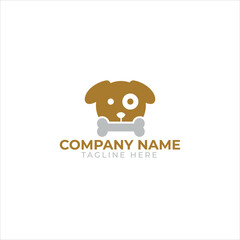 creative logo design concept Dog and Cat vector template
