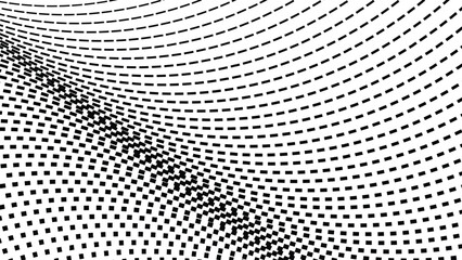 Black and white halftone pattern vector image for backdrop or wallpaper. Abstract Background dots halftone