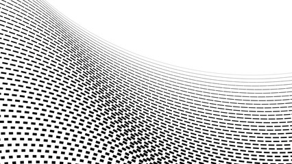 Black and white halftone pattern vector image for backdrop or wallpaper. Abstract Background dots halftone