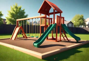 children playground in the park