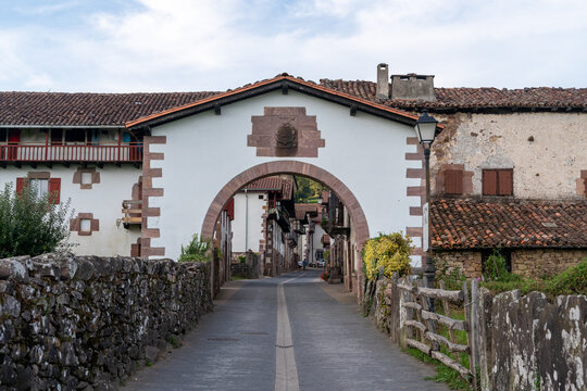 street in the village (Amaiur)