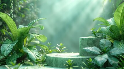 Steps in the Middle of Jungle