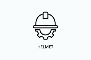 Helmet Vector Icon Or Logo Illustration