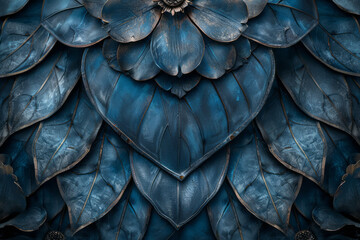 Obraz premium An ancient shield visualized as a cascade of protective flower petals, each layer absorbing and neutralizing attacks,