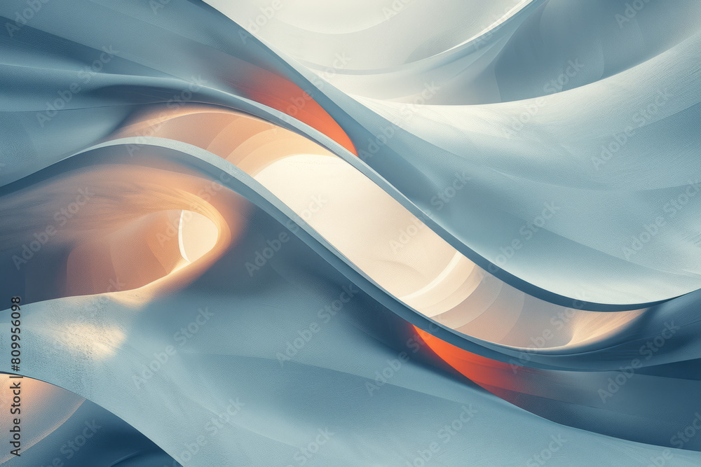 Aufkleber Modern graphic design of a poster with a soft gradient and sharp lines cutting across the canvas,