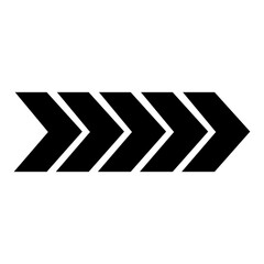 dynamic arrow right icon design illustration.