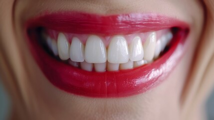 Obraz premium Dental Care. close up mouth senior or adult, Healthy Smile Elderly show beautiful of teeth, confident in orthodontics, advertising, white teeth, online plating, dentures, dental implants,