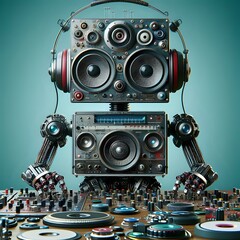 Fototapeta premium digital robot 