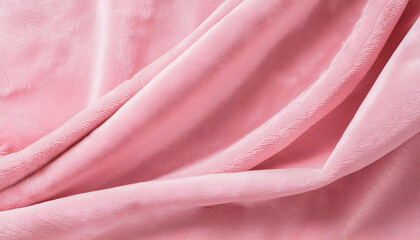 Close-up of long banner velvet texture pastel pink color background, expensive luxury on digital art concept.