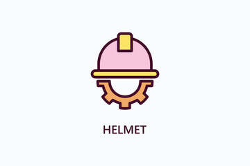 Helmet Vector Icon Or Logo Illustration