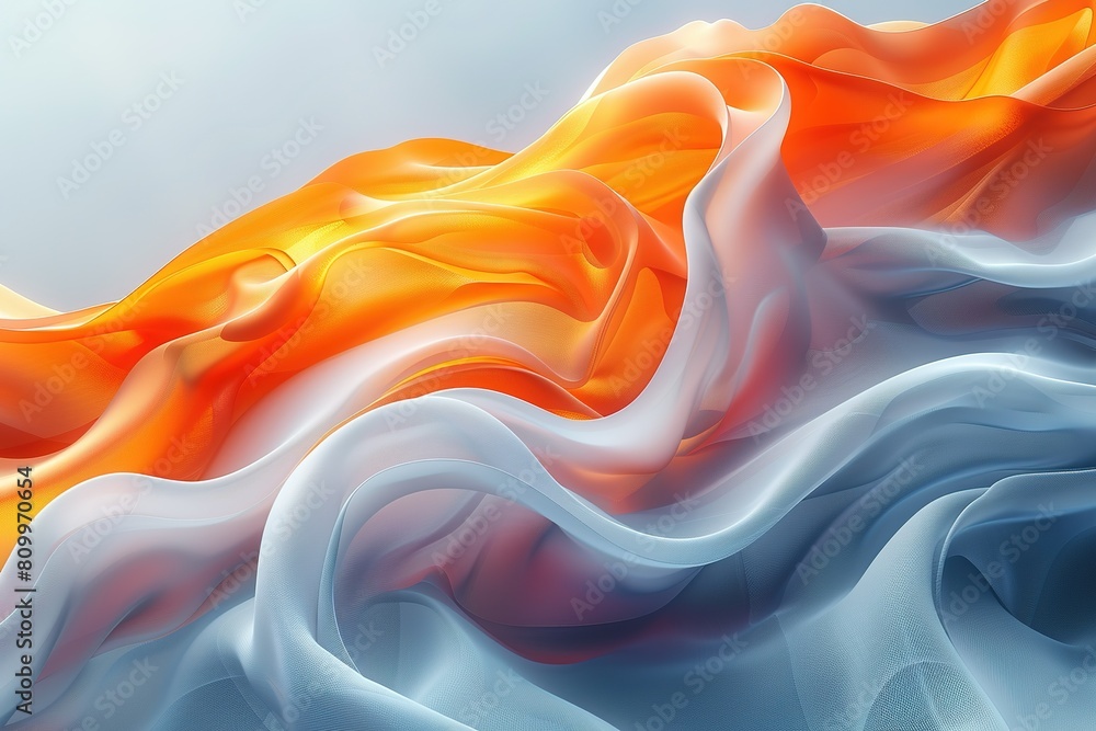Poster textured silk wave smooth background fabric design soft pattern colorful abstract