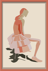 art fashion, vector model art