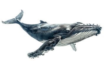 Fototapeta premium Majestic Humpback Whale in the Pacific Ocean