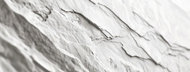 Obraz premium Textured White Wall with Cracks Detail