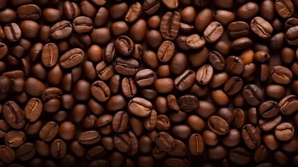 Obraz premium Roasted Coffee Beans, Coffee Background.