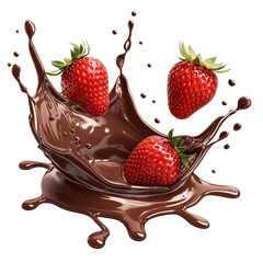 Splash of Strawberry and Chocolate illustration