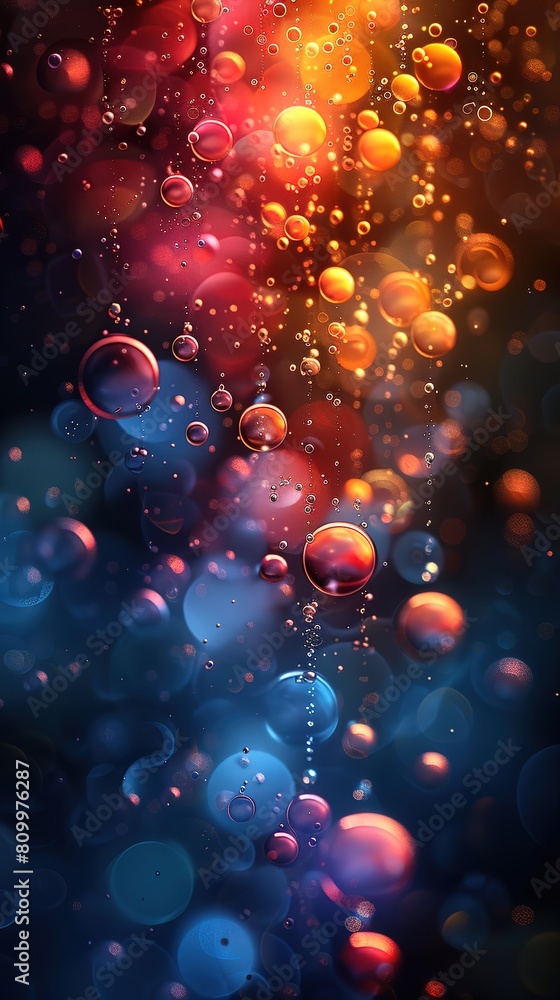 Poster bokeh lamp colorfull abstract abstract water background pattern texture macro bubble blue surface li