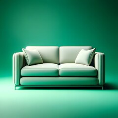 comfort sofa for two people with a white background