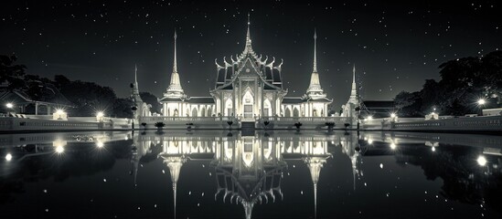 Wat Benchamabophit s Marble Majesty A Timeless Architectural Gem Reflecting in Tranquil Pools at
