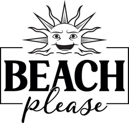 Summer Quotes Typography T-Shirt Design Lettering Concept