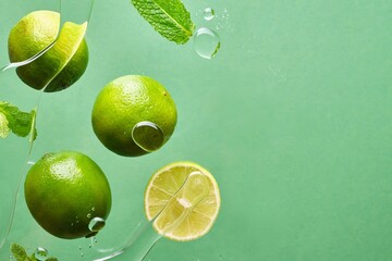 lime and lemon Background 