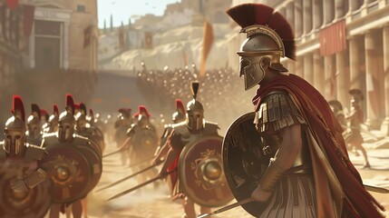 Craft a photorealistic 3D render of a pivotal historical event, incorporating subtle VR elements Use unexpected camera angles to immerse the audience in the scene, creating a captivating storytelling