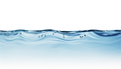 water waves isolated on transparent background cutout