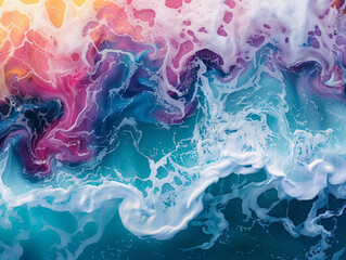 Waves and blobs, background concept, abstract