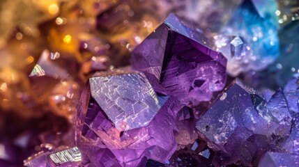 Obraz premium Closeup of gemstones generative ai