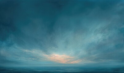 Obraz premium A hazy night sky with thin cirrostratus clouds